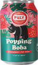 Strawberry Pop Soda & Cranberry Boba