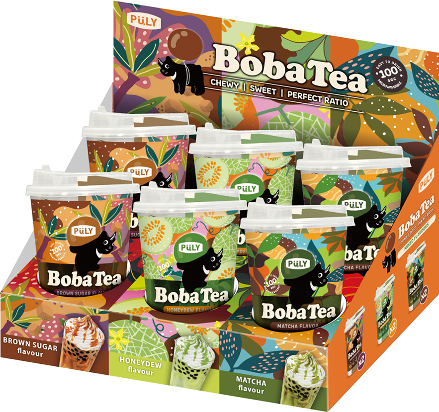 Microwavable Cup kit B - 6 Servings /Matcha/Brown sugar/Honeydew flavor