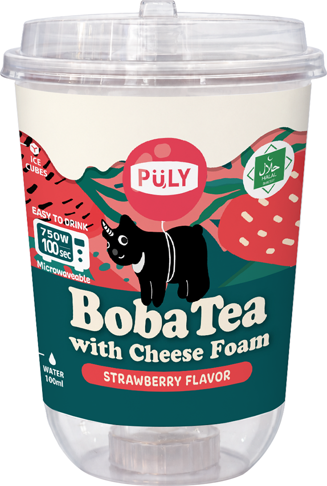 Microwavable Cheese Foam Cup Kit - Strawberry flavor
