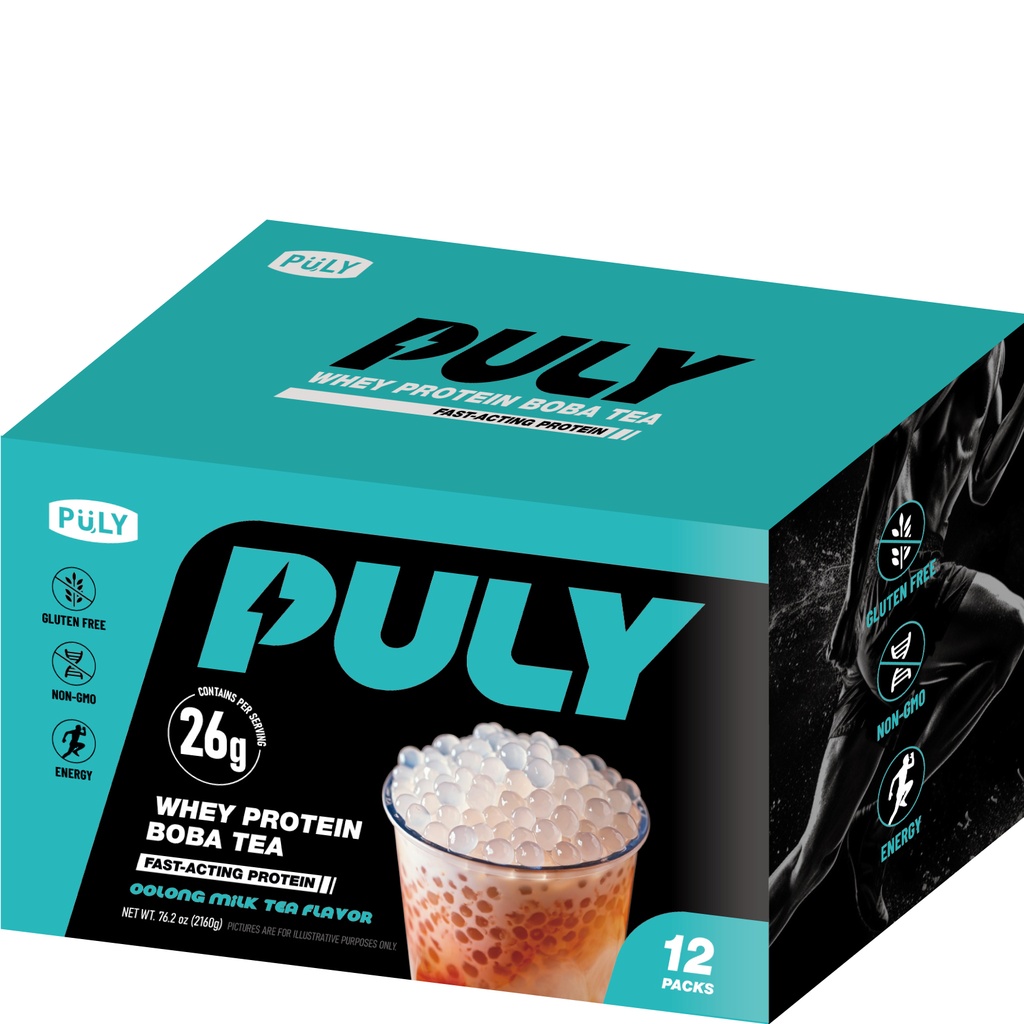 Whey protein boba tea - Oolong milk tea